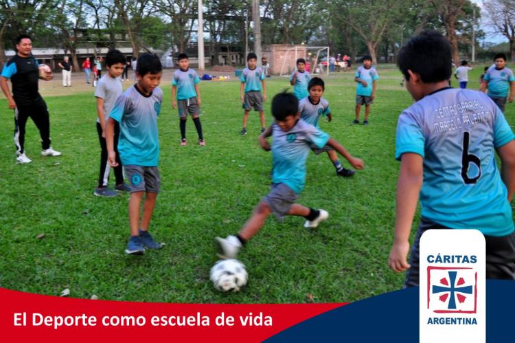Cáritas presentó el documento "El deporte como lugar de encuentro"
