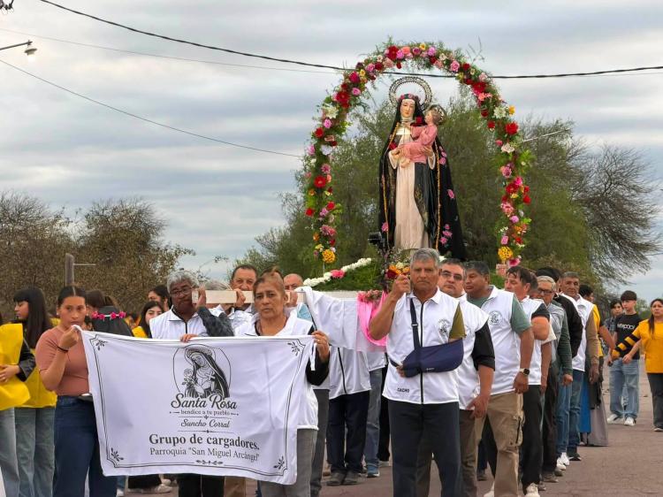 Añatuya: comunidades parroquiales celebraron a Santa Rosa de Lima
