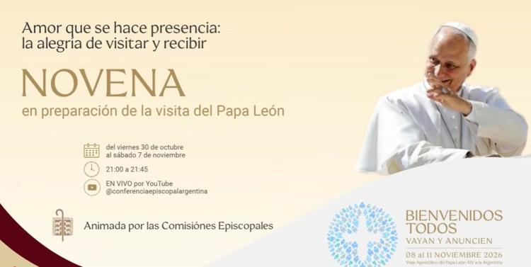 Visita de León XIV a la Argentina: comienza la novena preparatoria