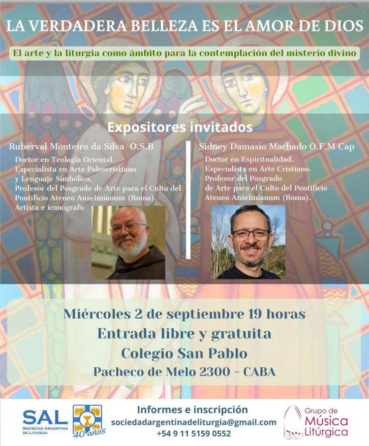 Dos especialistas de Roma disertarán sobre arte, belleza y liturgia