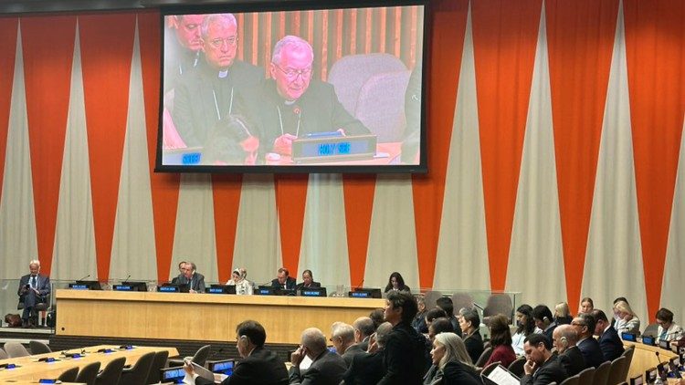 El Card. Parolin reafirmó en la ONU la solución de dos Estados para Tierra Santa
