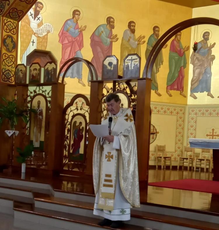 Mons. Kozelinski encabezó el domingo del perdón de la comunidad ucraniana