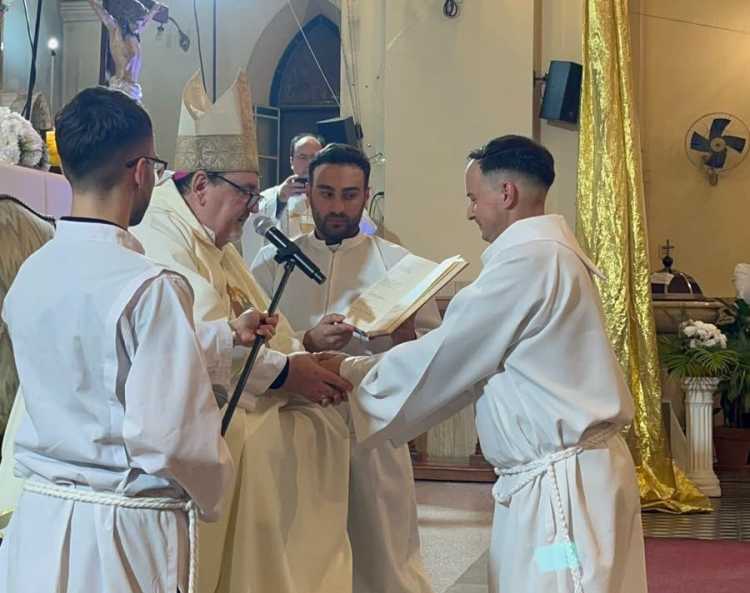Reconquista celebró la ordenación diaconal de Hugo Fernando Gallard